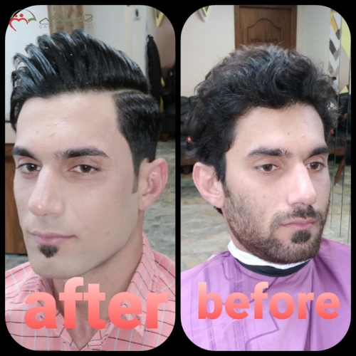 سفارش و رزرو آنلاین اصلاح کامل سر و صورت داماد، کراتینه موقت ،فیکساتور گریم صورت، با گارنتی کامل خدمات | چترزندگی