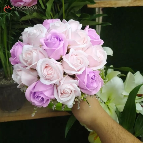خرید، قیمت و مشخصات دسته گل بسیار زیبا و مصنوعی عروس، مناسب برای عقد و عروسی _ چترزندگی