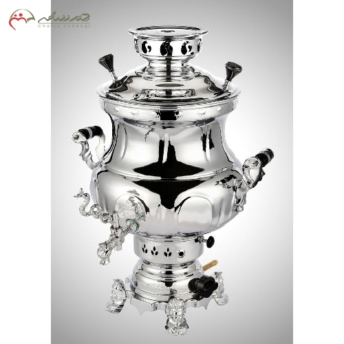خرید، قیمت و مشخصات سماور 6 لیتری گازی طرح پارسیان ساده بدنه برنج آبکاری شده و ورق ضخیم با ضمانت 12 ماهه - چترزندگی