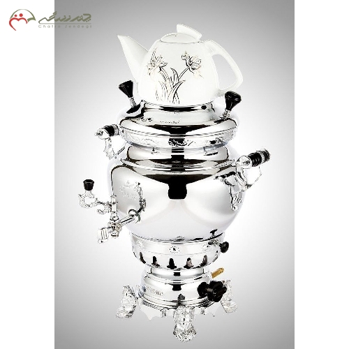 خرید، قیمت و مشخصات سماور 6لیتری طرح نادیا سه کاره و بدنه برنجی با آبکاری کروم و نیکل و ضمانت 12 ماهه - چترزندگی