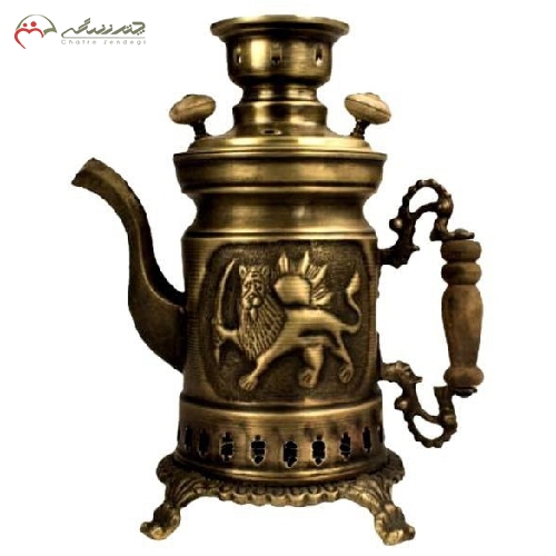 خرید، قیمت و مشخصات کتری مدل شکاری قلم زنی شده رنگ آنتیک و طراحی خاص با ضمانت - چترزندگی