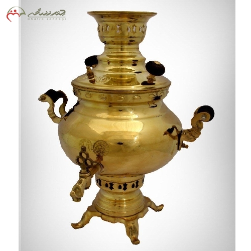 خرید، قیمت و مشخصات سماور ذغالی 2 لیتری نادیا بدنه ساده از جنس برنجی و با دوام کیفیت بی نظیر با ضمانت - چترزندگی