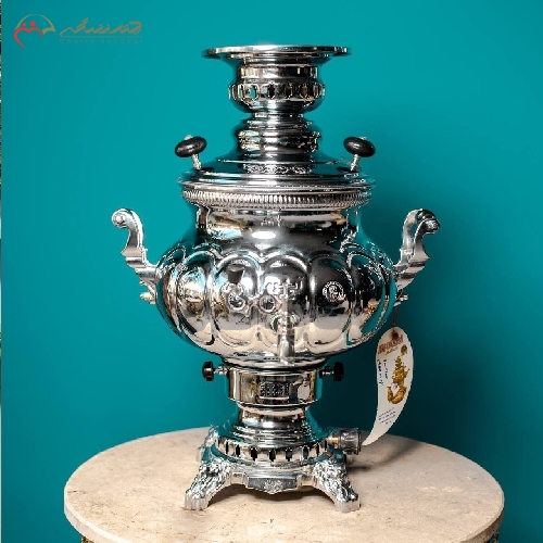 خرید، قیمت و مشخصات سماور گازی برنجی طرح عدسی ترک دار بدنه زیبا و کار شده با 15 ماه ضمانت خرابی و آبکاری بدنه - چترزندگی