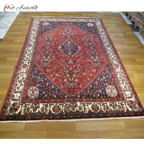 خرید، قیمت و مشخصات فرش دستبافت آباده طرح ترنج و لچک با نقشه تماشایی و رنگ بی نظیر با ضمانت کد 39320 - چترزندگی