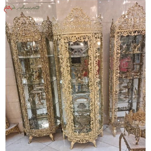 خرید، قیمت و مشخصات بوفه نیم گرد سه طبقه با بدنه آلیاژ درجه یک و رنگ ثابت با ضمانت و کیفیت بی نظیر - چترزندگی