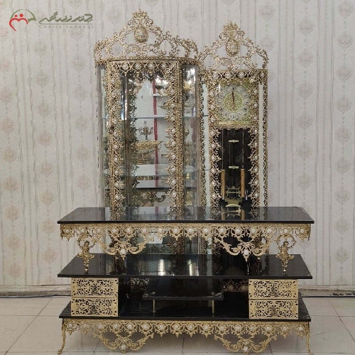 خرید، قیمت و مشخصات ست جهیزیه 3 پارچه تمام برنزی، بدنه طرح آفتابگردان و رنگ با کیفیت دارای ضمانت کد 8022 - چترزندگی