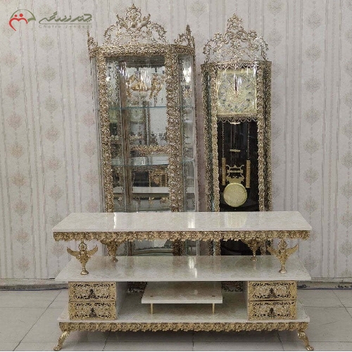 خرید، قیمت و مشخصات ست زیبای جهیزیه تمام برنزی طرح گل رز با قیمت عالی و کیفیت بی نظیر، دارای گارانتی کد 8021 - چترزندگی