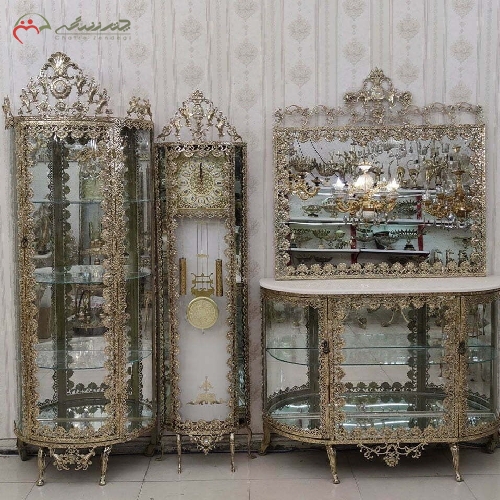 خرید، قیمت و مشخصات ست 3 پارچه محصولات برنزی مدل گل رز با طراحی و ظاهر شیک و گارانتی رنگ بدنه کد 8032 - چترزندگی