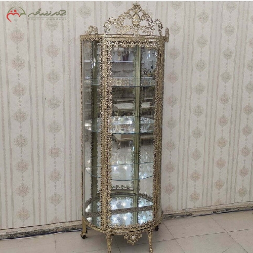 خرید، قیمت و مشخصات بوفه طرح گل نقلی و بدنه ی برنزی با رنگ فورتیک چند لایه، ظاهر عالی مناسب دکوراسیون - چترزندگی