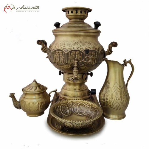 خرید، قیمت و مشخصات ست سماور گازی همراه پارچ و قندان طراحی و تولید با کیفیت بی نظیر و به قیمت تولیدی با ضمانت - چترزندگی