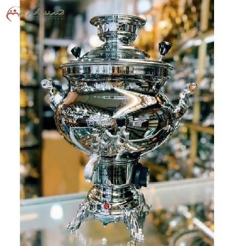 خرید، قیمت و مشخصات سماور 10 لیتری برقی با بدنه ی استیل 304 و روکش شده، سیستم تمام اتوماتیک، دارای گارانتی - چترزندگی