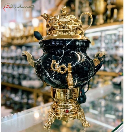 خرید، قیمت و مشخصات سماور برقی تمام اتوماتیک، کم مصرف، بدنه ی برنجی روکش دار با طراحی شیک و خاص دارای ضمانت - چترزندگی