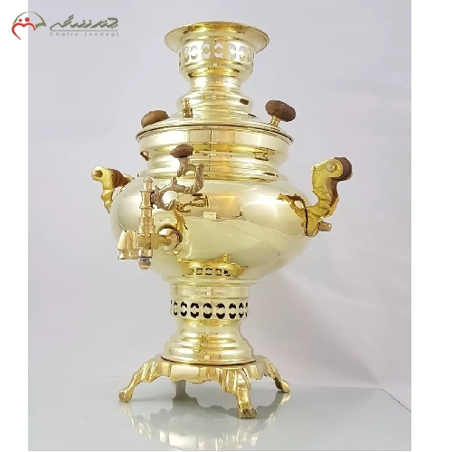 خرید، قیمت و مشخصات سماور 4 لیتری ذغالی مدل عدسی با بدنه ی ساده و ورق ضخیم و با کیفیت دارای ضمانت  - چترزندگی