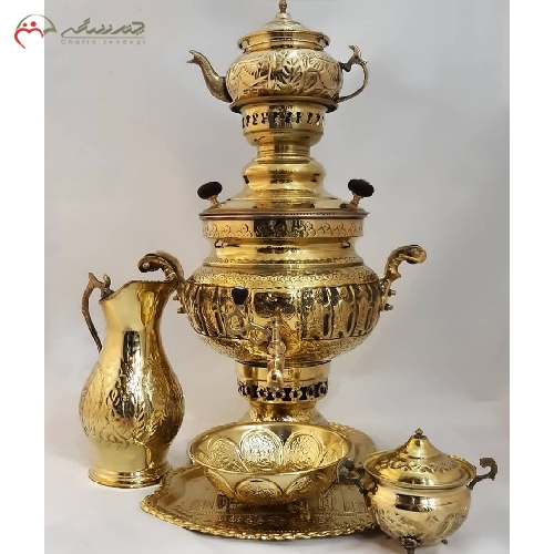 خرید، قیمت و مشخصات سماور ذغالی 6 لیتری مدل عدسی با بدنه ی برنجی و آبکاری شده دارای ضمانت و فروش به قیمت تولیدی - چترزندگی