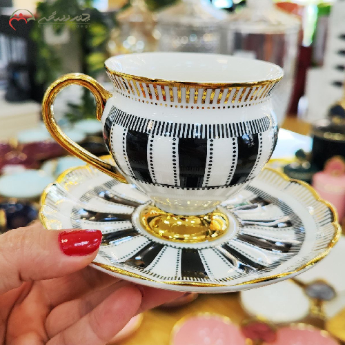 خرید، قیمت و مشخصات ست قهوه خوری چینی 12 پارچه دور طلاکوب مخصوص شیک پسندان ارزان و با کیفیت _ چترزندگی
