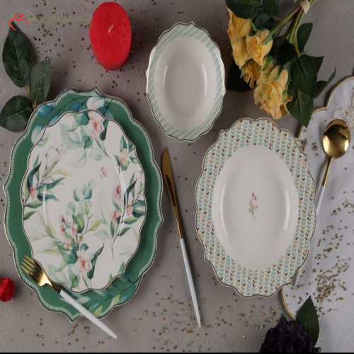 خرید، قیمت و مشخصات سرویس غذا خوری ۲۴ پارچه محصول PINK & MORE ترکیه  جنس چینی شفاف با کیفیت بالا ارزان و با کیفیت _ چترزندگی