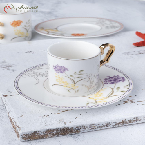 خرید، قیمت و مشخصات ست قهوه خوری ۱۲ پارچه محصول آجار ترکیه، جنس چینی پرسلن اعلا ارزان و با کیفیت _ چترزندگی