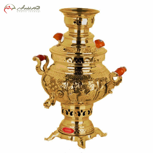 خرید، قیمت و مشخصات سماور 3 لیتری زغالی گلستان ماریا قلمکار،ارزان و با کیفیت _ چتر زندگی