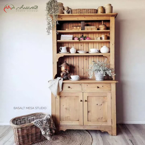 خرید، قیمت و مشخصات کافیبار چوبی روستایی، با طرح ساده در رنگبندی؛ارزان و با کیفیت _ چتر زندگی