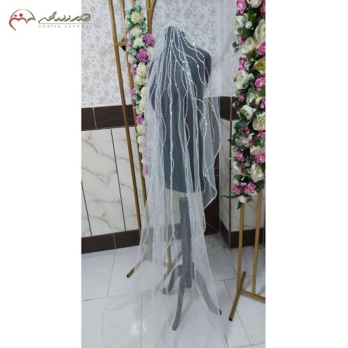 فروش، اجاره و مشخصات تاج سر عروس رنگی با تنوع بالا نقره ای و طلایی دنباله دار جدید _ چترزندگی