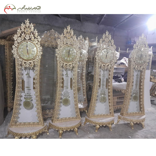 خرید، قیمت و مشخصات ساعت ایستاده گرد مدل تاج دار، ارزان و با کیفیت _ چترزندگی