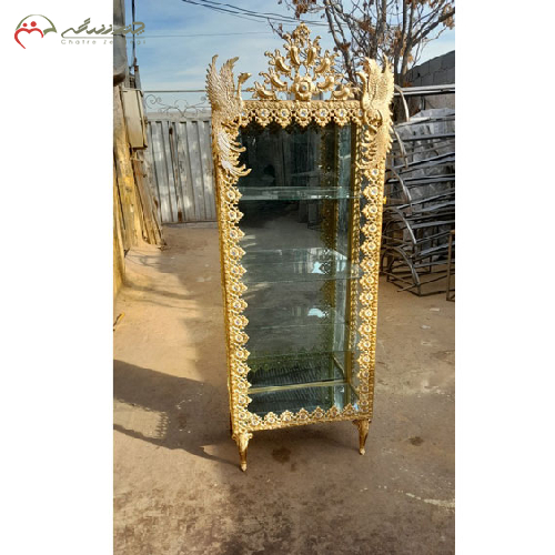 خرید، قیمت و مشخصات بوفه با آبکاری آلومینیوم پایه دار، تاج دار طرح طاووس، ارزان و با کیفیت _ چترزندگی
