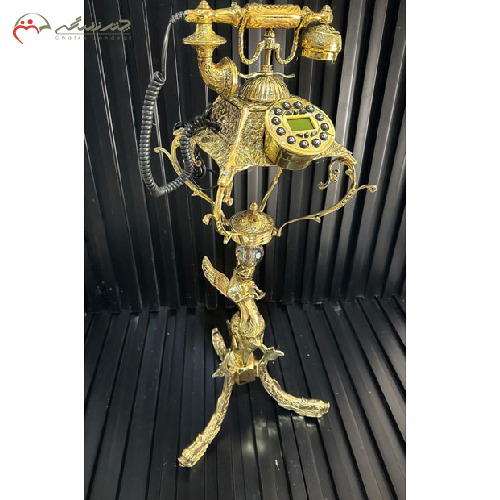 خرید، قیمت و مشخصات تلفن پایه ماهی برنزی مدل شاه ملائکه طرح سه پایه، ارزان و با کیفیت _ چتر زندگی