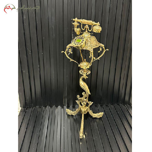 خرید، قیمت و مشخصات تلفن پایه ماهی برنزی مدل سیمرغ طرح سه پایه، ارزان و با کیفیت _ چتر زندگی