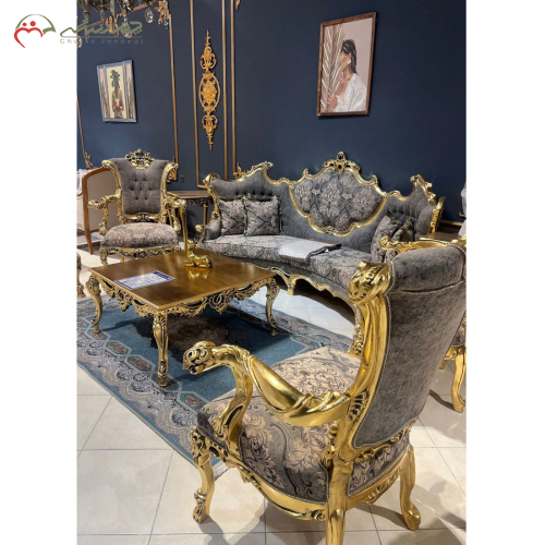 خرید، قیمت و مشخصات مبلمان ۷ نفره مدل امبره باکاناپه خرچنگی، شیک و مدرن _ چترزندگی