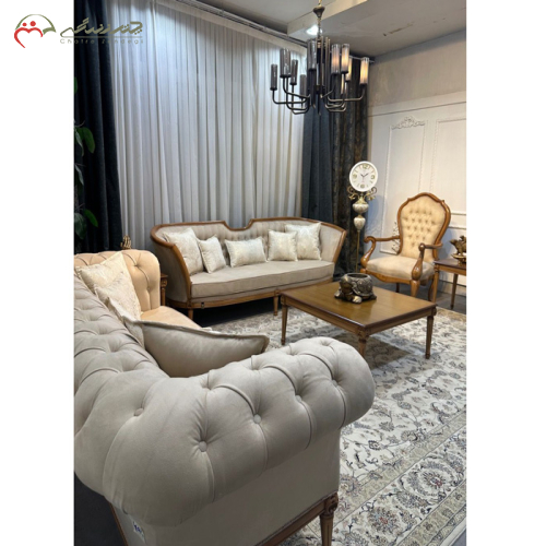خرید، قیمت و مشخصات سرویس مبلمان ۸ نفره مدل بلژیکی، شیک و مدرن _ چترزندگی