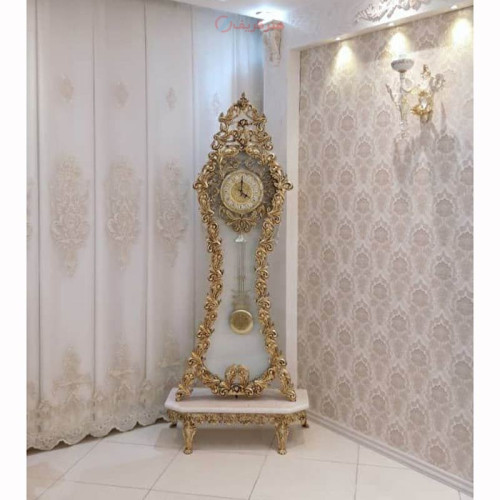 خرید آنلاین، ساعت ایستاده طرح مهره شطرنج از جنس آلیاژ آلومنیوم، آبکاری برنز، قیممت مناسب | چترزندگی