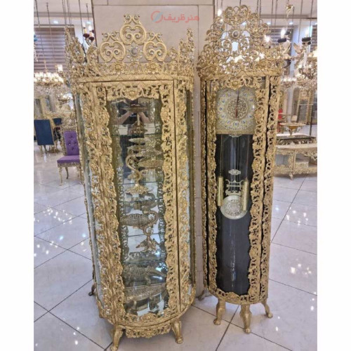 خرید، قیمت و مشخصات بوفه و ساعت روکش برنز، مدل گل سرخ، آلومینیوم درجه 1، ورق ضخیم، با ضمانت کیفیت کالا _ هنرظریف