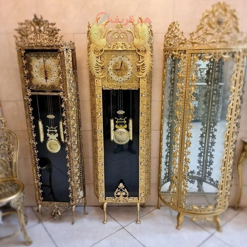 خرید، قیمت و مشخصات ساعت ایستاده آلیاژ، بسیار خوش ساخت با طرح جدید طاووسی، زیر قیمت بازار _ هنرظریف