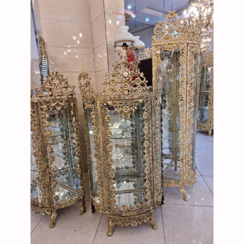 خرید، قیمت و مشخصات بوفه روکش برنز جادار با طرح جدید ساخته شده با ورق ضخیم با رنگ ثابت، محصول اصفهان _ هنرظریف