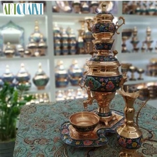 خرید آنلاین، سرویس سماور مس و پرداز با کیفیت ممتاز، زیبایی خیره کننده و درجه 1، رنگ ثابت، زیر قیمت بازار | چترزندگی
