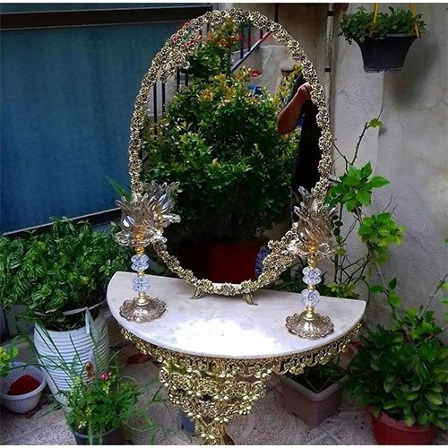 خرید آنلاین، سرویس کامل آینه و شمعدان و میز کنسول آلیاژ، باکیفیت درجه یک، زیر قیمت بازار _ هنرظریف