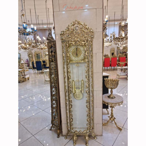 خرید، قیمت و مشخصات ساعت ایستاده روکش برنز طرح جدید و رنگ ثابت با ورق ضخیم و کیفیت درجه یک محصول اصفهان _ هنرظریف