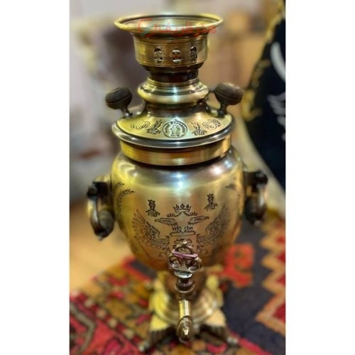 خرید آنلاین، سرویس سماور یک و نیم لیتری نظر دسته گوشواره، ورق ضخیم و با کیفیت بالا | هنرظریف