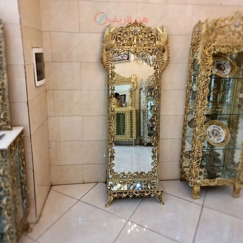 خرید، قیمت و مشخصات آینه قدی برنزی بسیار زیبا و خوش ساخت و با دوام، زیر قیمت بازار، کیفیت عالی _ هنرظریف