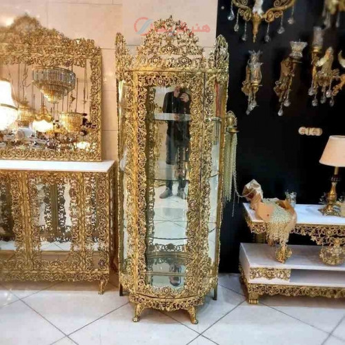 خرید، قیمت و مشخصات بوفه آلومینیومی با کیفیت بالا و ورق ضخیم، طرح گل سرخ، با طراحی بسیار زیبا و چشم نواز _ هنرظریف