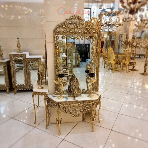 خرید، قیمت و مشخصات اینه و شمعدان جنس برنز آنتیک مناسب افراد سخت پسند، دارای ضمانت _ هنرظریف