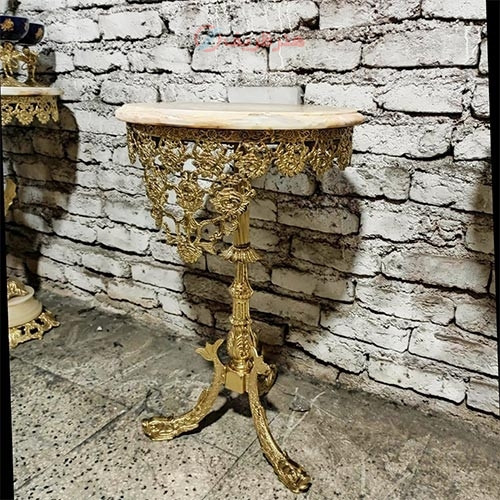 خرید، قیمت و مشخصات میز تلفن پایه ماهی سایز40 گل رز، زیبا و خاص زیر قیمت بازار، کیفیت عالی  _ هنرظریف