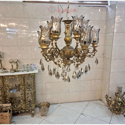 خرید، قیمت و مشخصات لوستر 5 شاخه جنس آلیاژ کار پرفروش و کلاسیک با کیفیت عالی زیر قیمت بازار _ هنرظریف