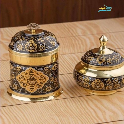 سرویس زیبای سماور زغالی اعیانی و پرکار برنجی 6 لیتری، بسیار زیبا و دلنشین