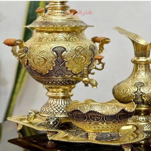 سرویس سماور 4 لیتری قلمزنی