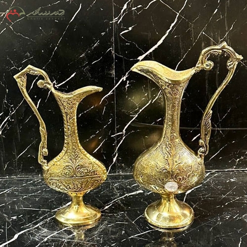 خرید، قیمت و مشخصات گلاب پاش های باریک و تپل برنزی به روز طرح گل یاس طلایی ارزان - چترزندگی