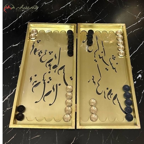 تخته نرد های کاملا برنزی در طرح های گوناگون و طلایی رنگ
