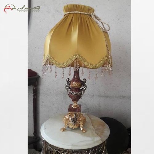 آباژور سنگی مدل سلطنتی با آبکاری فورتیک و رنگ آتیک دارای ضمانت و کیفیت بی نظیر
