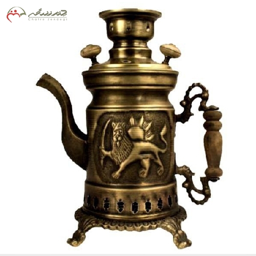 کتری مدل شکاری قلم زنی شده رنگ آنتیک و طراحی خاص با ضمانت