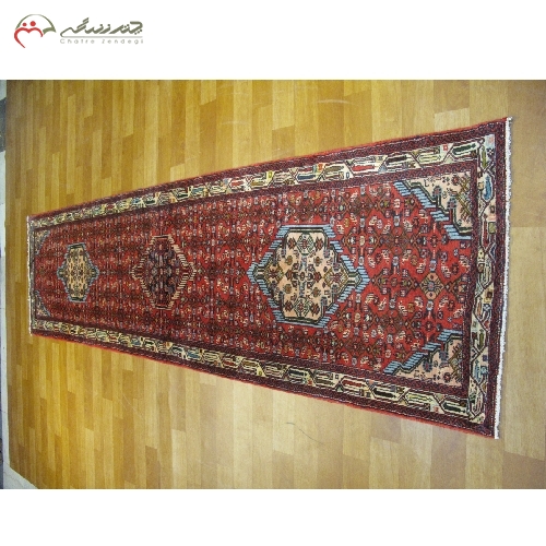 فرش کناره همدان با نقشه چشم گیر و تراکم بالا دارای ضمانت کد 39059 - چترزندگی